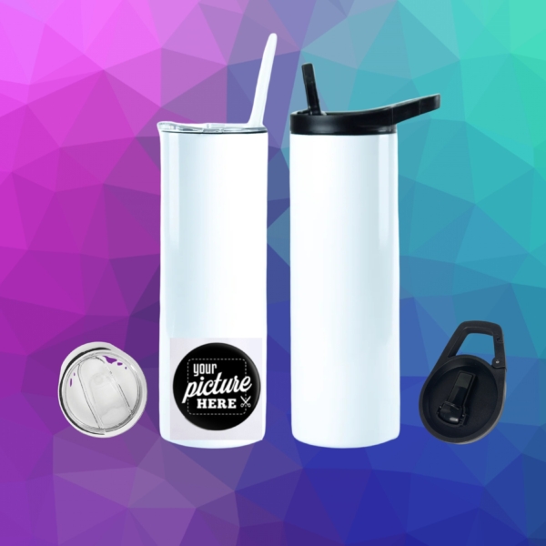 Custom Stainless Steel DUO Sports Water Bottle and Tumbler - 20oz